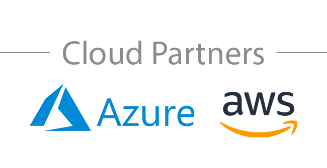 Cloud Partners: Azure and AWS Logos