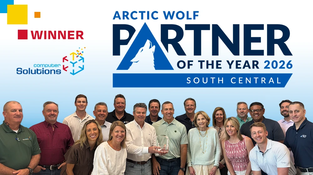 Computer Solutions named 2026 South Central Partner of the Year by Arctic Wolf